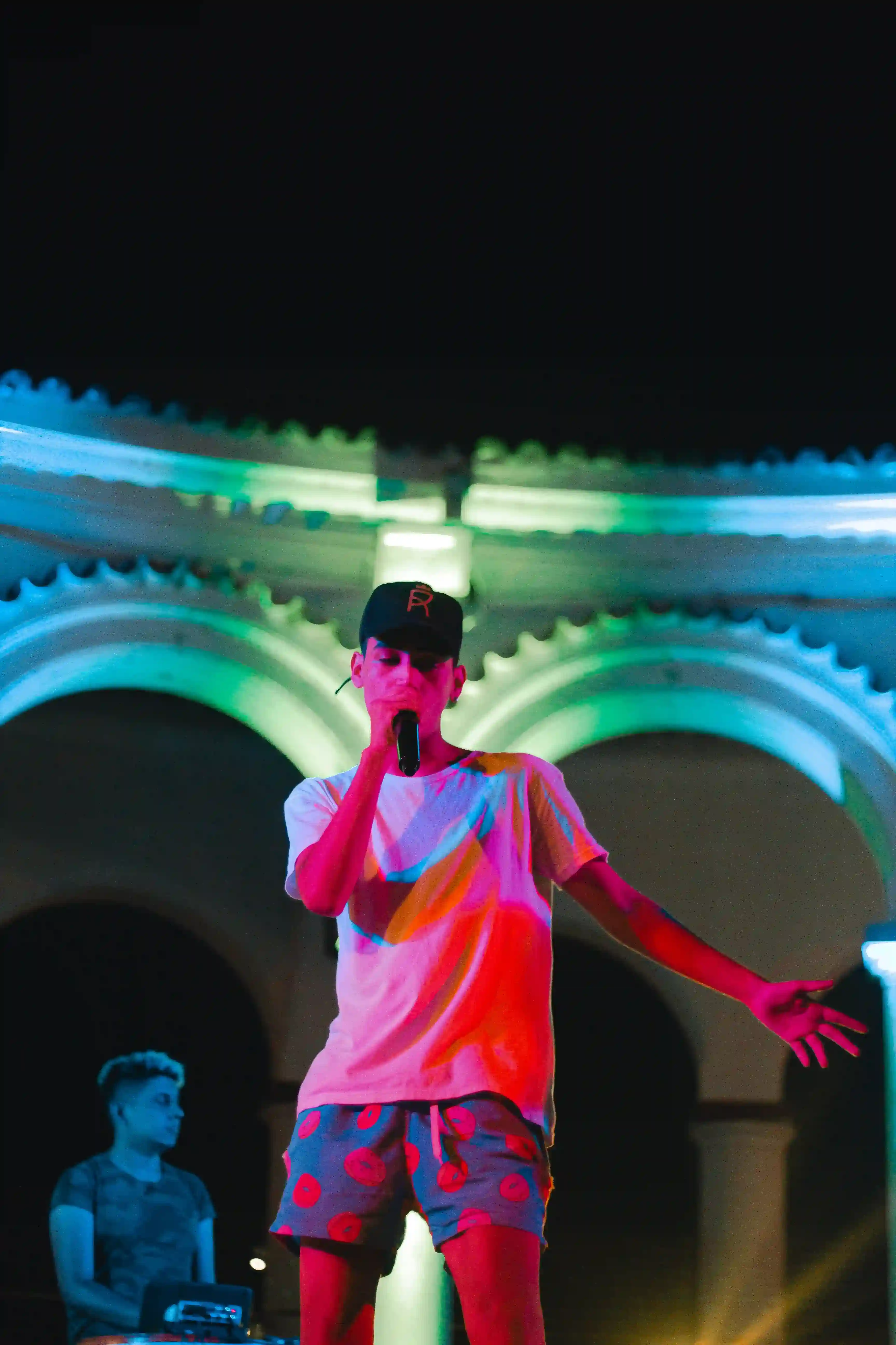 A picture that I took at a rap event in the city.